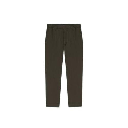 Dubbelzijdige katoenmix elastische taille broek Nn07 , Green , Heren