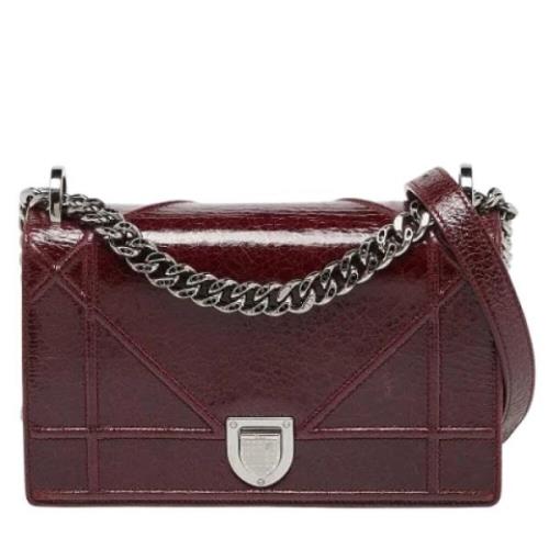 Pre-owned Leather dior-bags Dior Vintage , Red , Dames