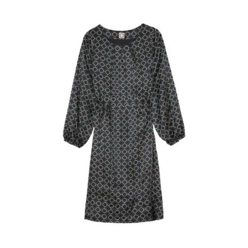 Ariane seventies navy blue dress Ines De La Fressange Paris , Multicol...