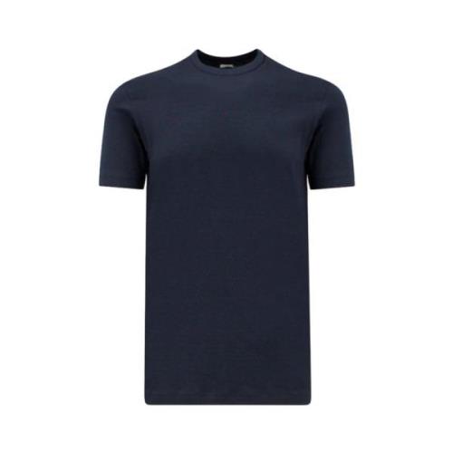 Basis Katoenen T-shirt Malo , Blue , Heren