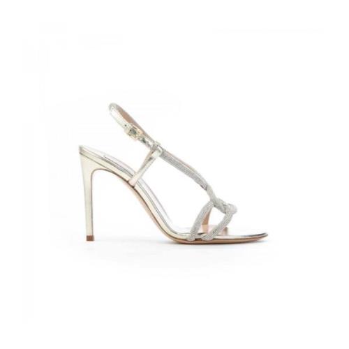 321019 Stress Jewel Sandal Ninalilou , Gray , Dames