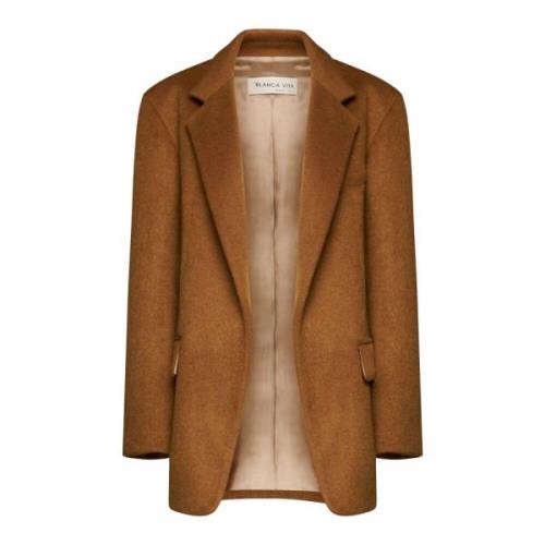 Bruine Jassen voor Stijlvolle Look Blanca Vita , Brown , Dames