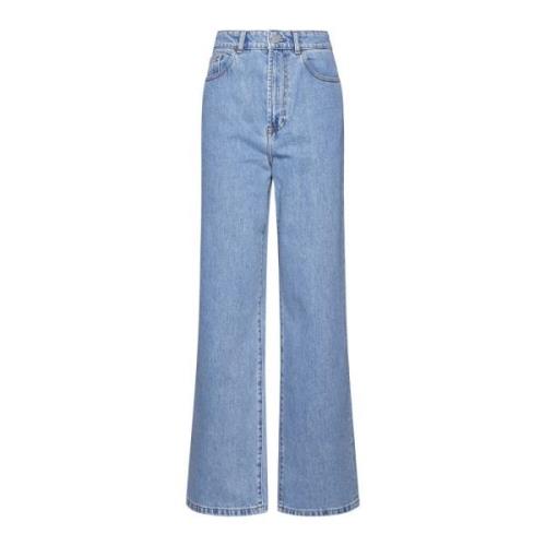 Denim Jeans Róhe , Blue , Dames