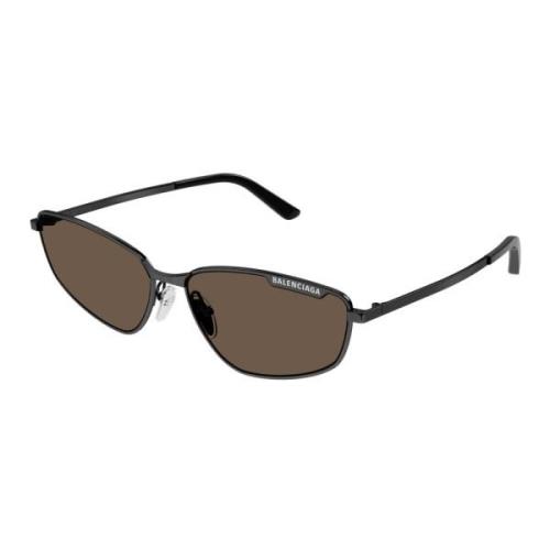 Stylish Sunglasses in Ruthenium/Brown Balenciaga , Brown , Unisex