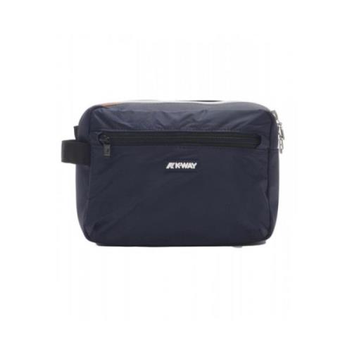 Unisex Nylon Trousse Demu Blauw K-Way , Blue , Dames