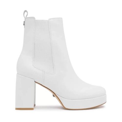 Plateau laarzen - Wit leer Guess , White , Dames