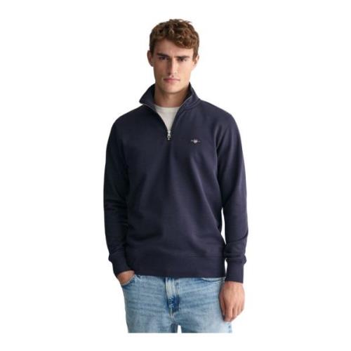 Half-Zip Sweatshirt Gant , Blue , Heren