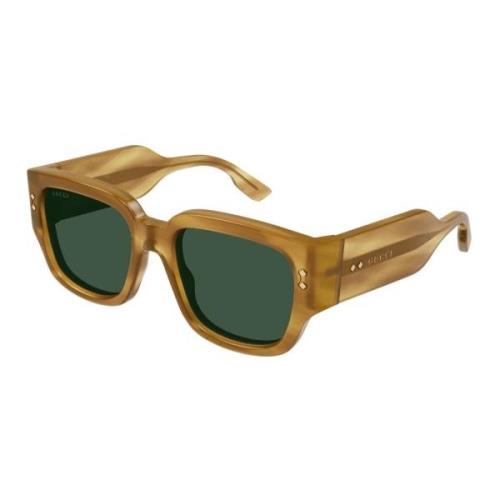 Stylish Sunglasses in Light Brown/Green Gucci , Brown , Heren