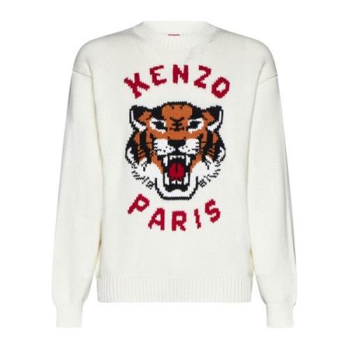 Visserstrui Tiger Sweater Kenzo , Beige , Heren