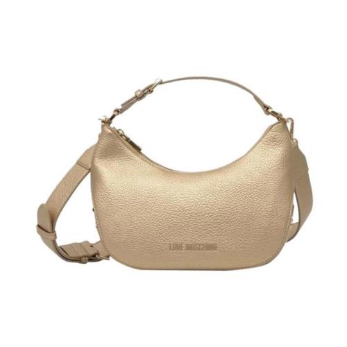 Gouden Schoudertas - Elegant en veelzijdig Moschino , Beige , Dames