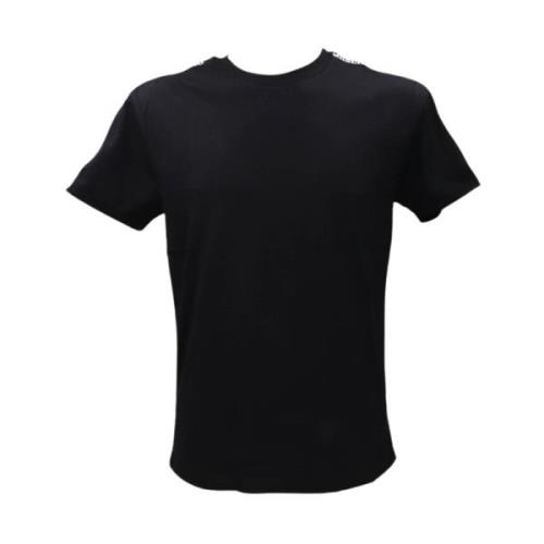 Casual Katoenen T-shirt Moschino , Black , Heren