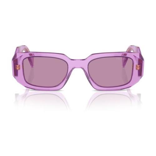 Rechthoekige zonnebril donkerpaarse lenzen Prada , Purple , Unisex