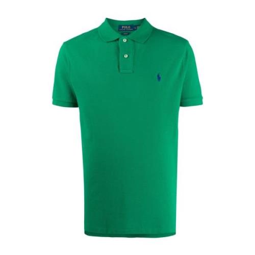 Groen Polo Shirt Geborduurd Logo Ralph Lauren , Green , Heren