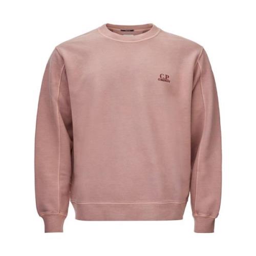 Geborduurd Logo Crewneck Sweatshirt C.p. Company , Pink , Heren