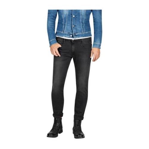 Klassieke Denim Jeans Replay , Black , Heren