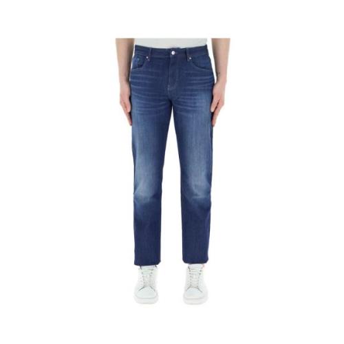 Blauwe Herenbroek Stijlvol en Hoogwaardig Armani Exchange , Blue , Her...