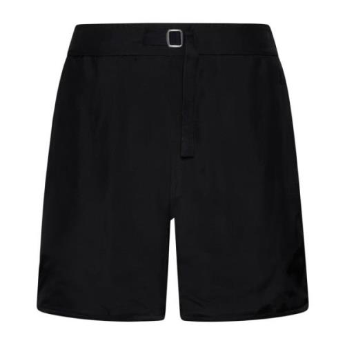 Zwarte Elastische Taille Shorts Jil Sander , Black , Heren