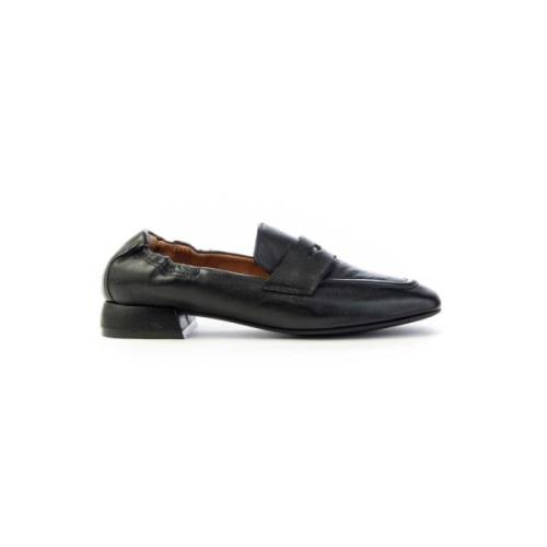 Elastische Leren Loafer Dames L30101 Mjus , Black , Dames