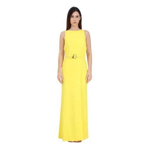 Gele Twill Damesjurk Patrizia Pepe , Yellow , Dames