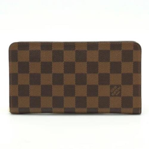 Pre-owned Canvas wallets Louis Vuitton Vintage , Brown , Dames