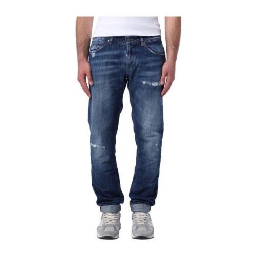 Urban Denim Jeans Dondup , Blue , Heren