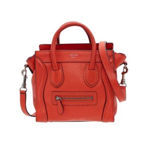 Pre-owned Leather totes Celine Vintage , Red , Dames