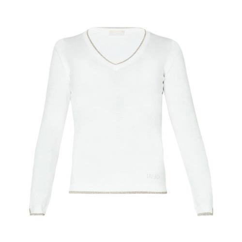 Witte Trui Elegant Minimalistisch Liu Jo , White , Dames