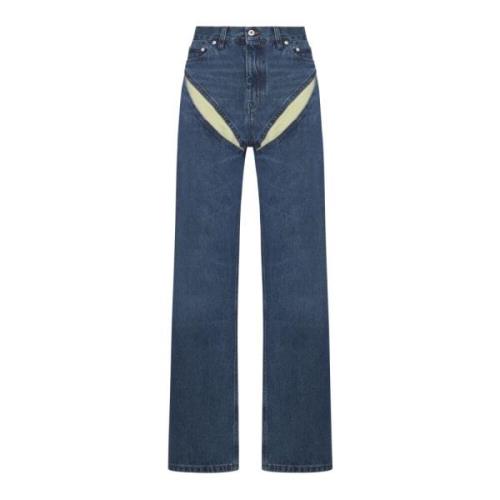Cut Out Evergreen Jeans Y/Project , Blue , Dames