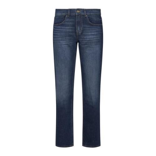 Blauwe Straight Upgrade Jeans 7 For All Mankind , Blue , Heren