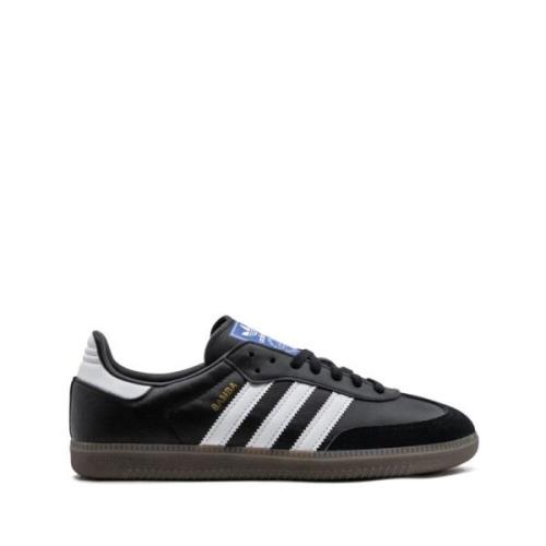 Zwarte Sneakers met Witte Zool Adidas , Black , Dames