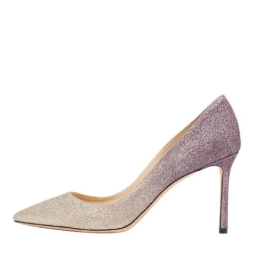 Pre-owned Fabric heels Jimmy Choo Pre-owned , Purple , Dames