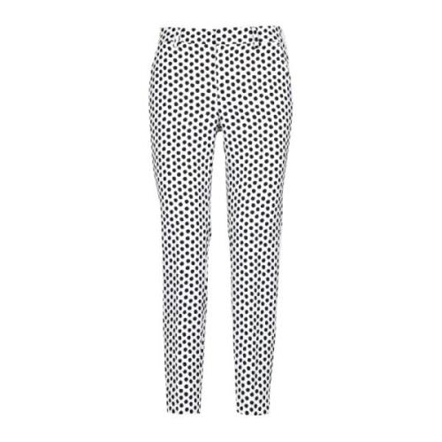 Witte New York Broek in Technische Stof PT Torino , Black , Dames