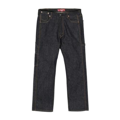 Carpenter Jeans met Unieke Details Junya Watanabe , Blue , Heren