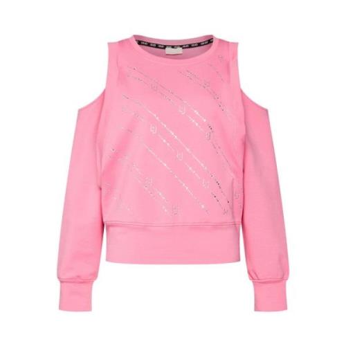 Roze Sweater Vrouwelijke Stijl Liu Jo , Pink , Dames