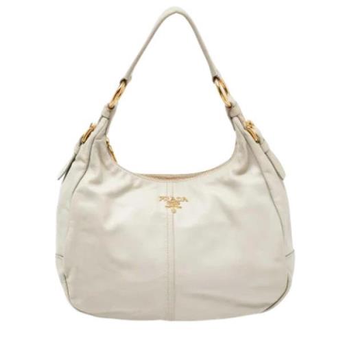 Pre-owned Leather prada-bags Prada Vintage , White , Dames