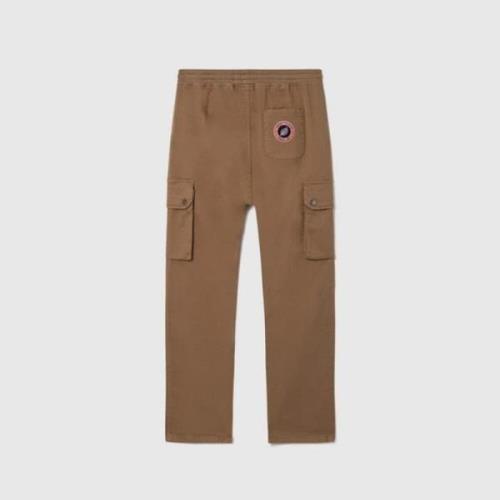 Casual Katoenen Joggers Sweet Pants , Brown , Heren