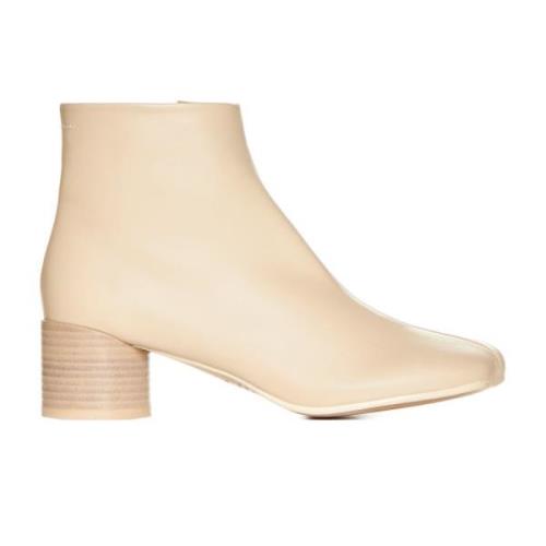 Enkellaarzen MM6 Maison Margiela , Beige , Dames