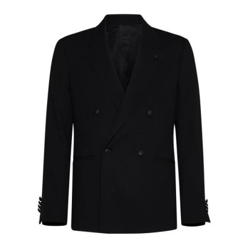 Zwarte Jassen Lardini , Black , Heren