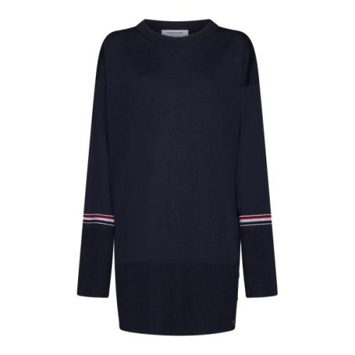 Blauwe Crewneck Sweater Thom Browne , Blue , Dames