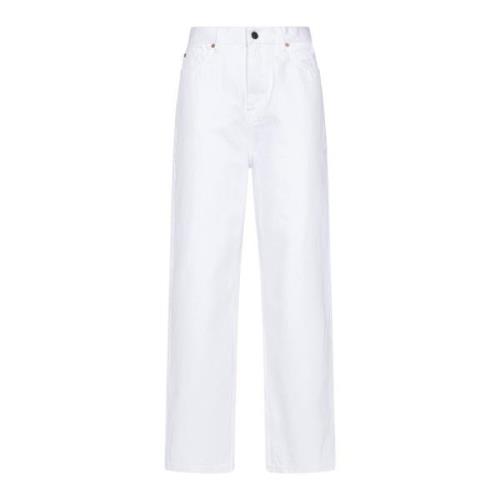 Witte Low Rise Jeans Wardrobe.nyc , White , Dames