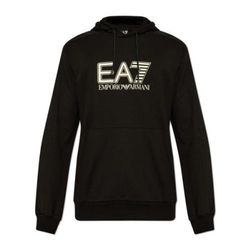 Hoodie Emporio Armani EA7 , Black , Heren