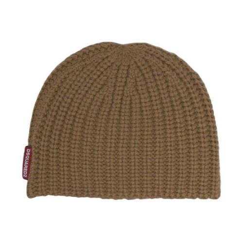 Gebreide Muts 5092 - Stijlvolle Winterhoofddeksels Dsquared2 , Brown ,...