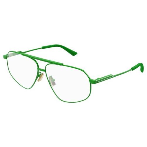 Green Eyewear Frames Bottega Veneta , Green , Unisex