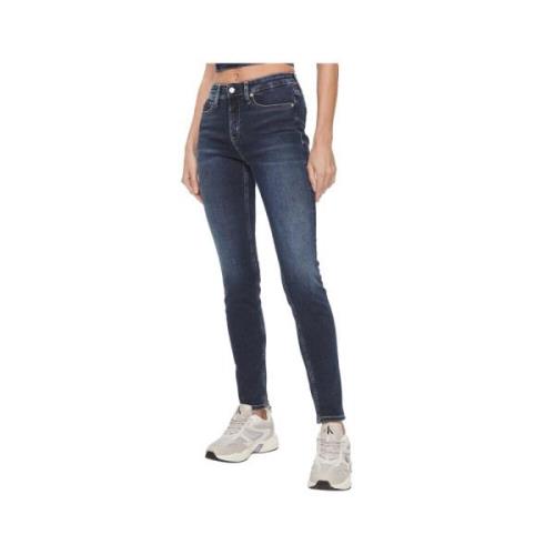 Blauwe Denim Urban Style Jeans Calvin Klein , Blue , Dames