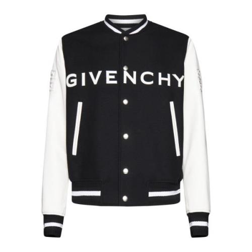 Varsity Wool & Leather Coats Givenchy , Multicolor , Heren
