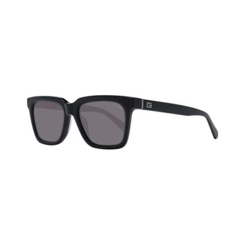Zwarte Rechthoekige Zonnebril met UV-bescherming Guess , Black , Heren