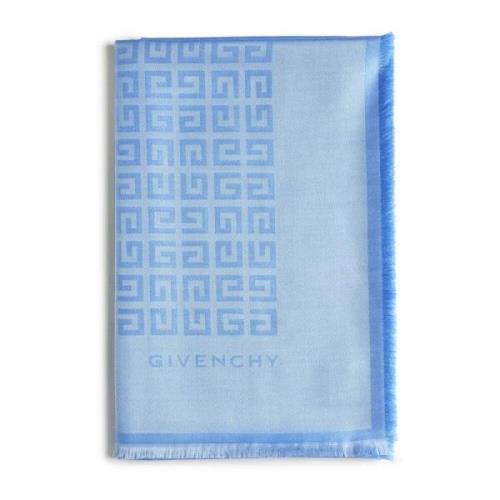 Zijden Sjaals Collectie Givenchy , Blue , Dames