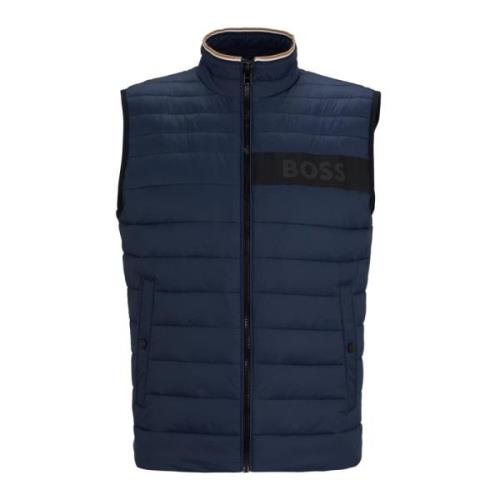 Geïsoleerde mouwloze regular fit jas Hugo Boss , Blue , Heren