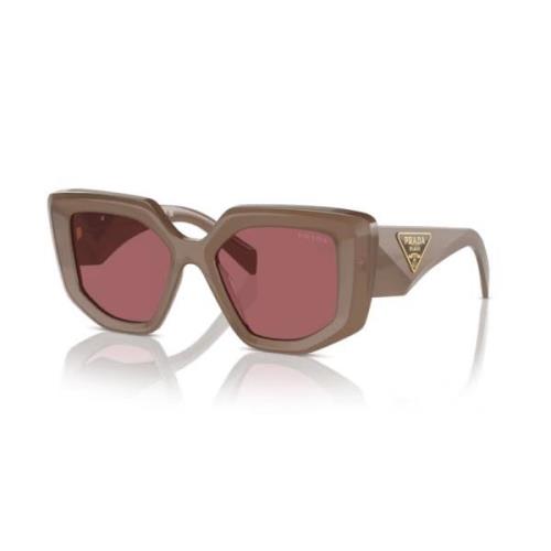 Vierkante zonnebril - UV400-bescherming Prada , Brown , Unisex