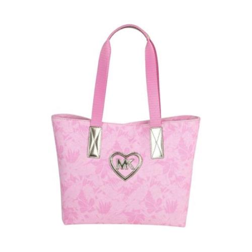 Roze Saffiano Shopper Tas Michael Kors , Pink , Dames